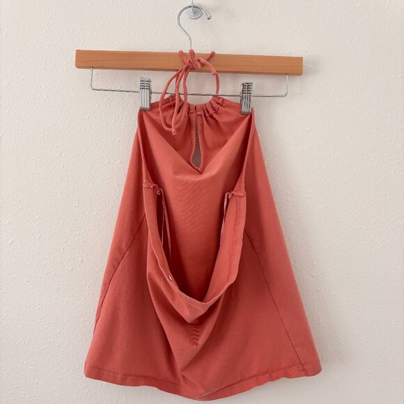 Me to We Salmon Halter Crop Top - Picture 5 of 9